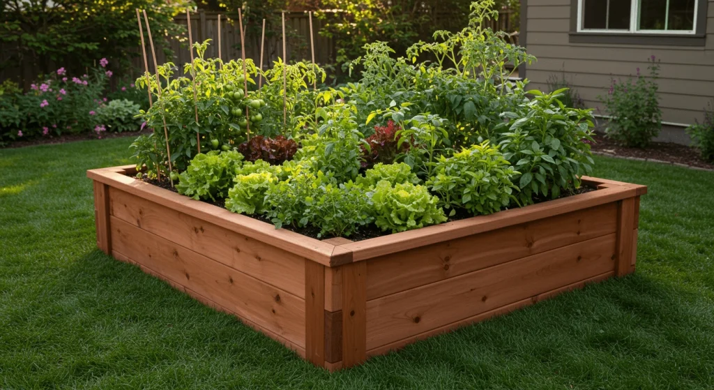 Eco-friendly solutions like homemade compost and rain barrels for sustainable gardening.