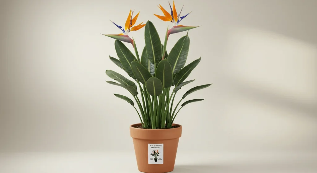 A well-draining soil mix with perlite and peat moss, perfect for Bird of Paradise plants.