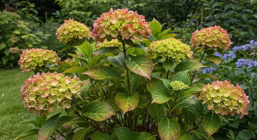 Troubleshooting common blue hydrangea issues like wilting and color changes