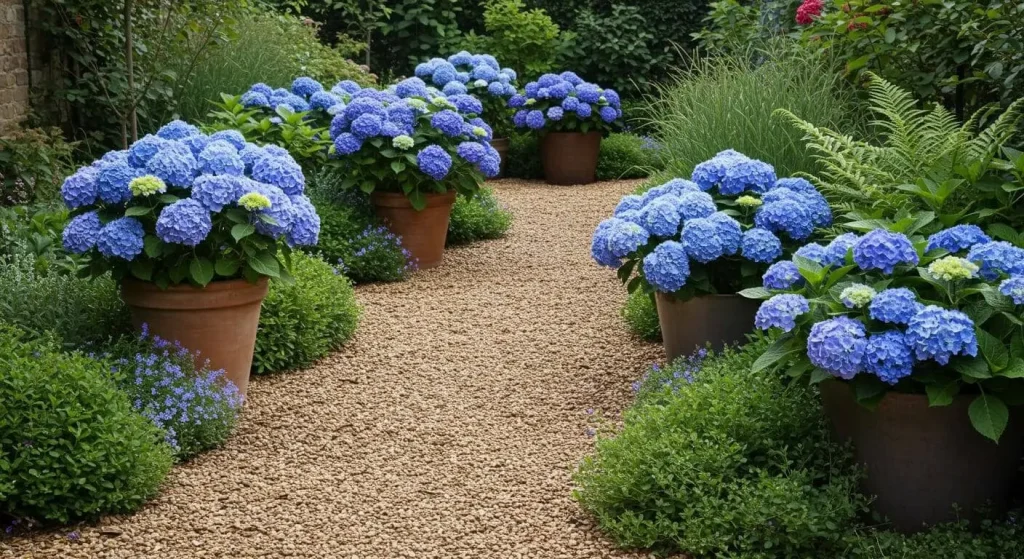 Troubleshooting common blue hydrangea issues like wilting and color changes