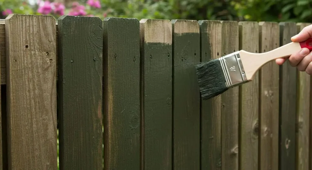 Maintaining and weatherproofing a DIY garden fence