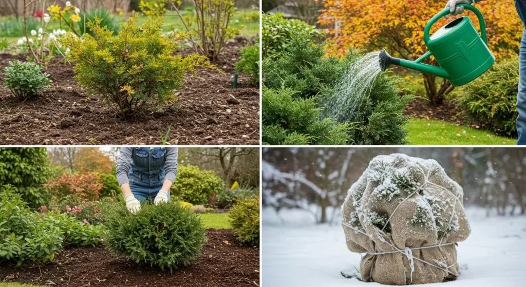 Seasonal care tips for maintaining juniper shrubs year-round.