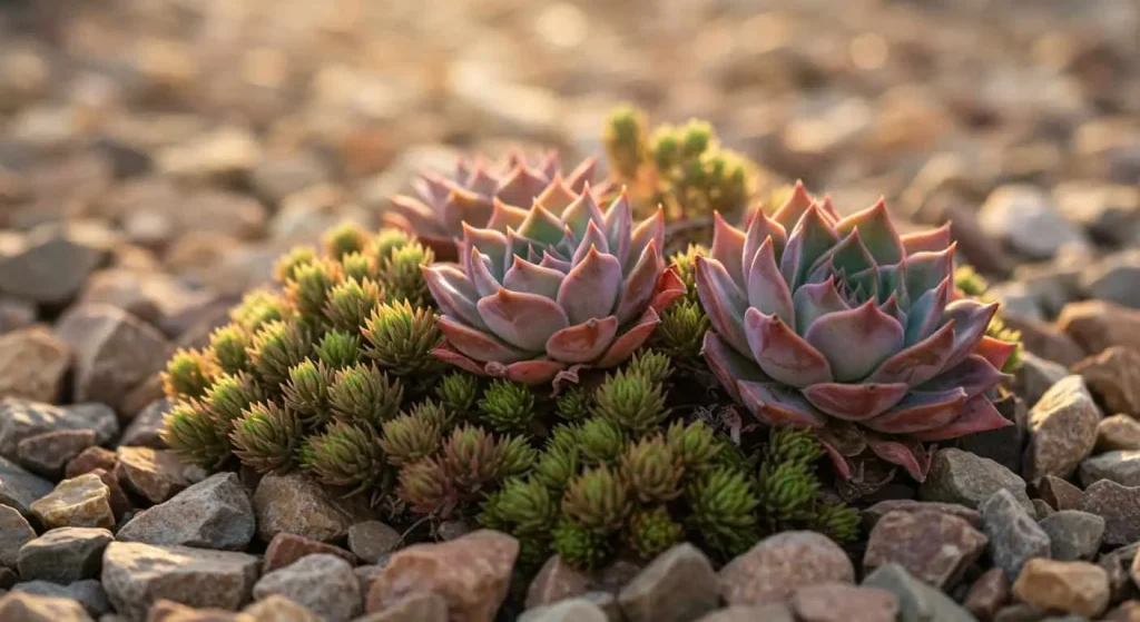 Succulent rock garden ideas with drought-tolerant plants