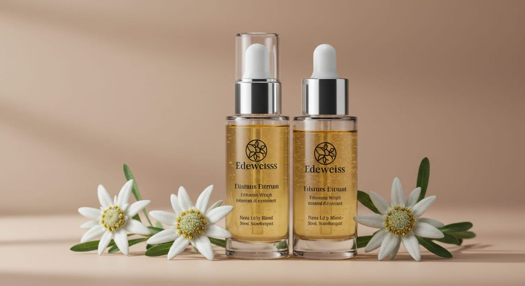 Skincare products with edelweiss extract for anti-aging benefits